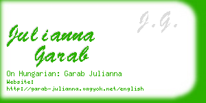 julianna garab business card